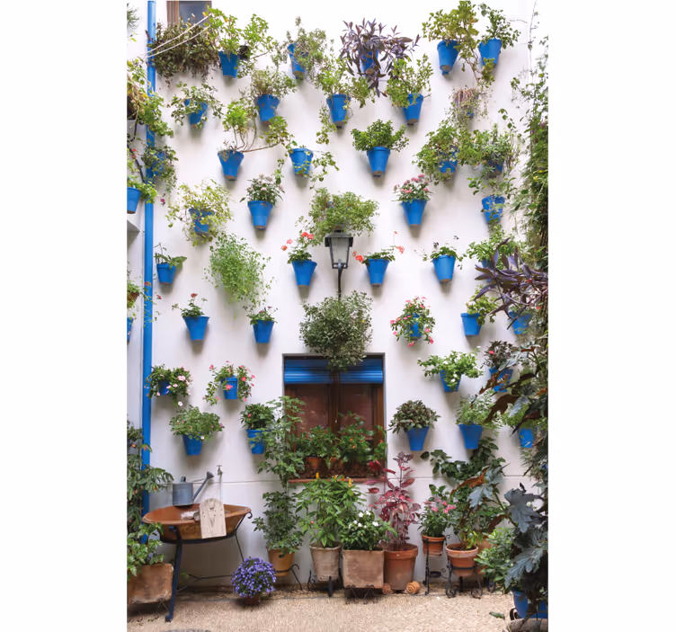 Rullegardin stue patio andaluz - Tenstickers