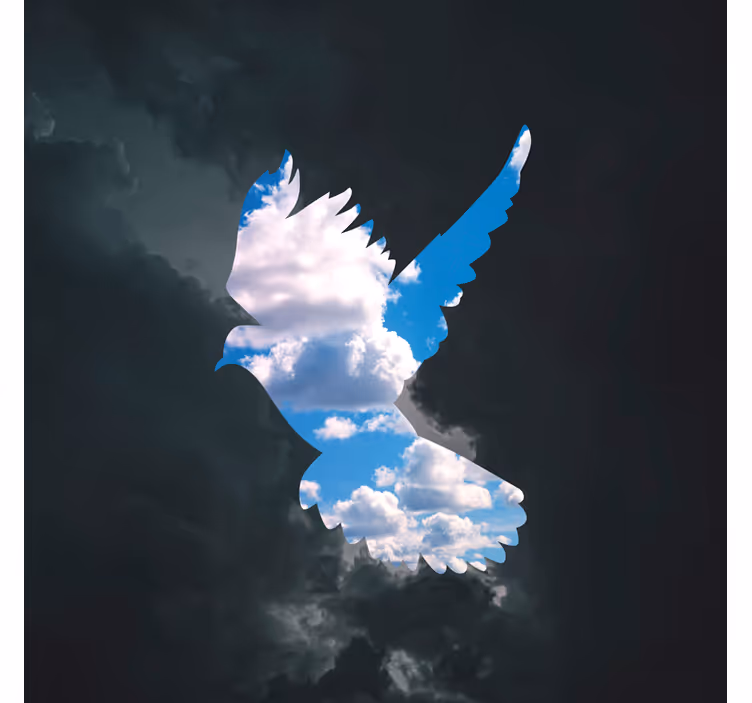 Rullegardin stue rené magritte due - Tenstickers