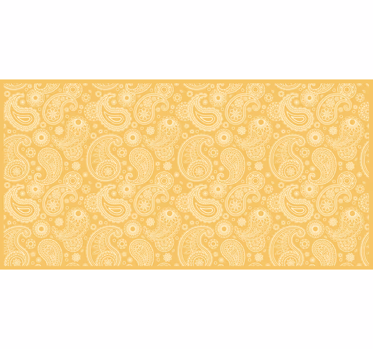 Rullegardin gul arabisk paisley - Tenstickers