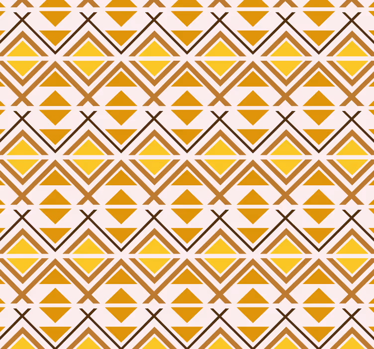 Rullegardin gul geometrisk grafisk design - Tenstickers