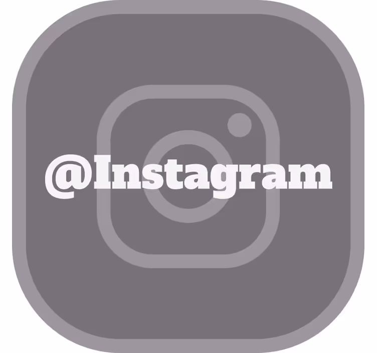 Din instagram rullegardin grå - Tenstickers