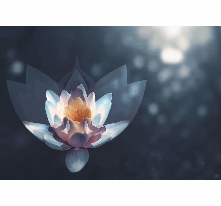 Rullegardin stue meditasjonsbakgrunn avslapning - Tenstickers