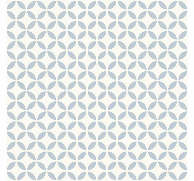 Rullegardin blå sirkulært mønster design - Tenstickers