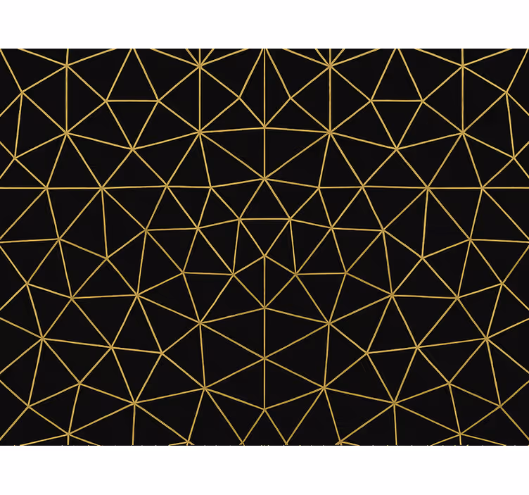Rullegardin moderne midnight gold geometrisk nett - Tenstickers