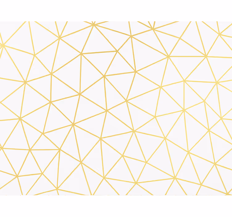 Rullegardin moderne gyldent geometrisk prisme mosaikk - Tenstickers