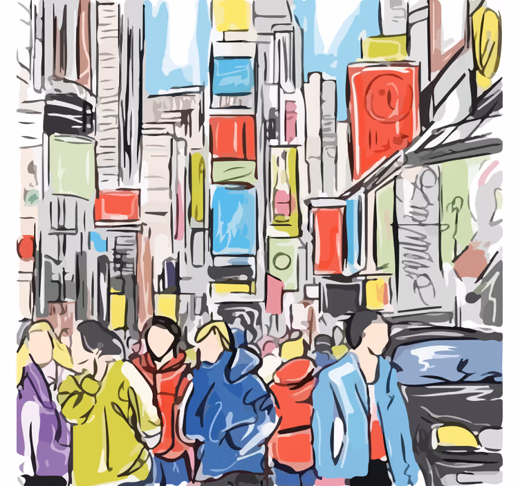 Rullegardin stue moderne new york stil - Tenstickers