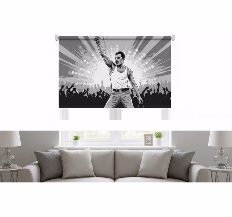 Rullegardin stue freddie på wembley - Tenstickers