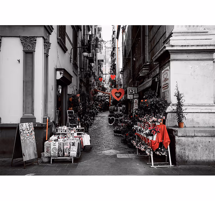 Rullegardin stue napoli bydel liten gate - Tenstickers