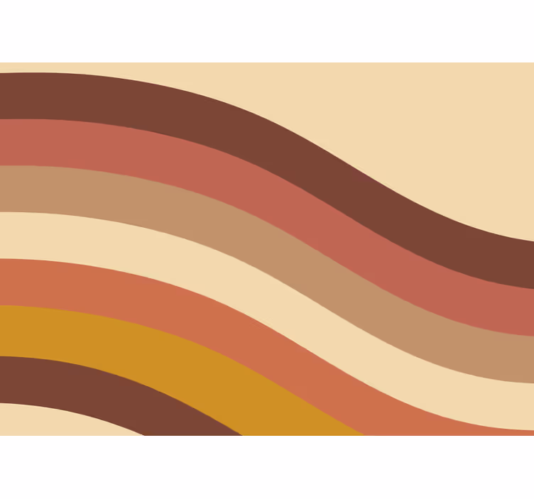 Rullegardin stue 70-talls striper - Tenstickers