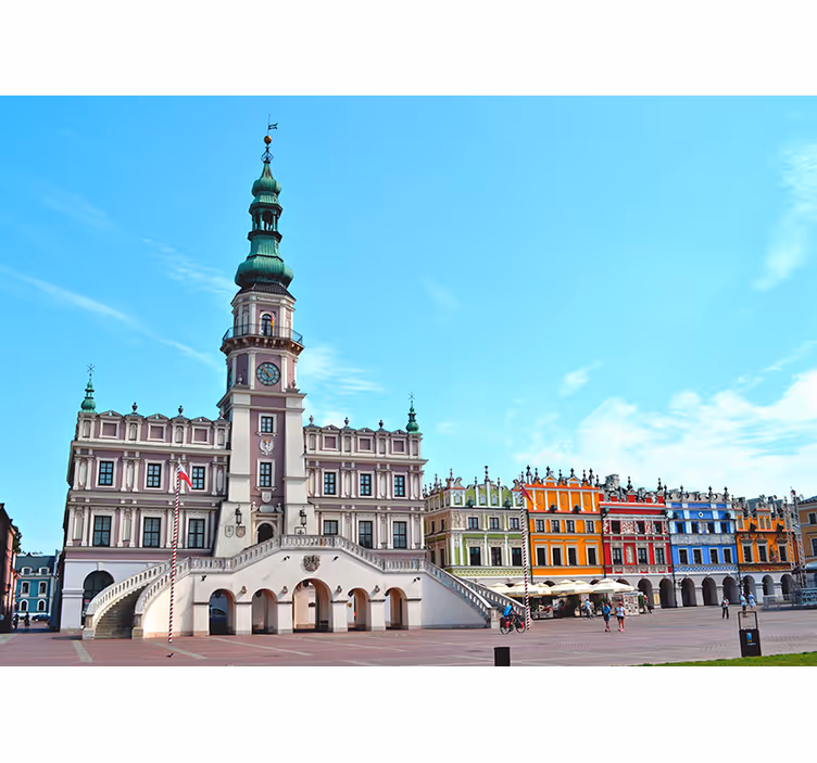 Zamość city rullegardin stue - Tenstickers