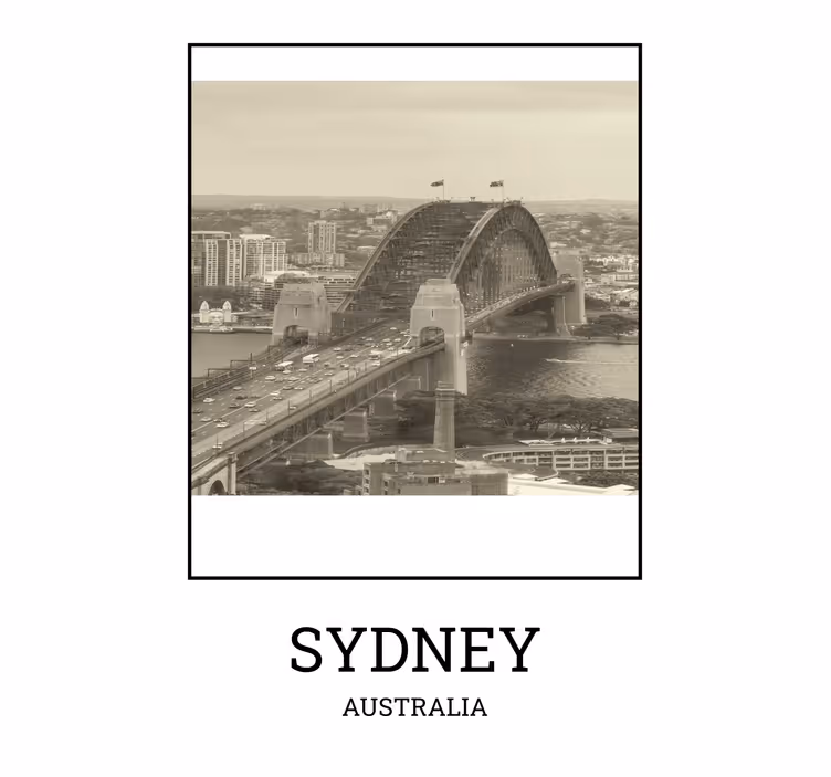 Rullegardin stue sydney svart og hvit - Tenstickers