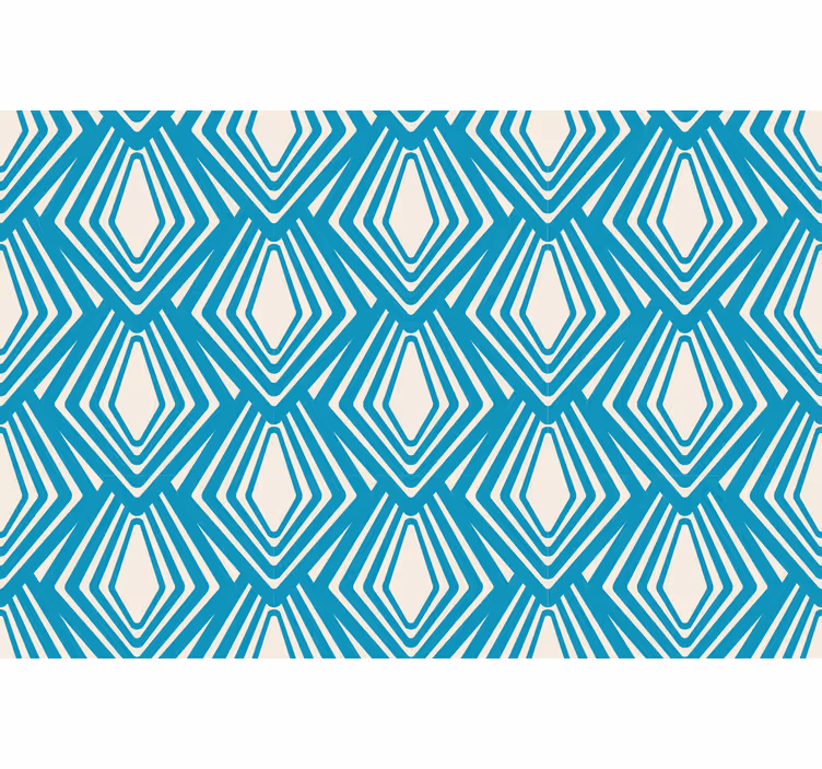 Rullegardin stue blå abstrakt minimalistisk design - Tenstickers