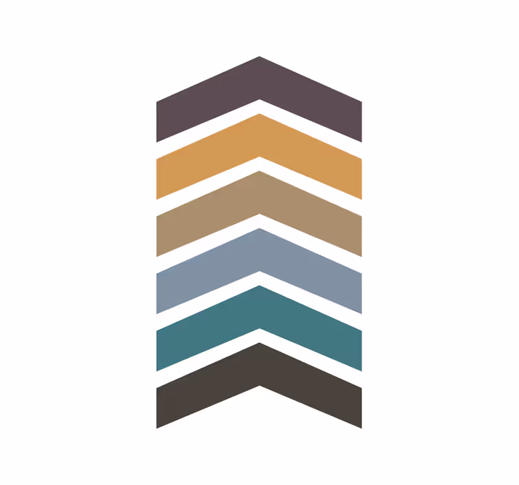 Rullegardin stue jordfarger pil nordisk design - Tenstickers