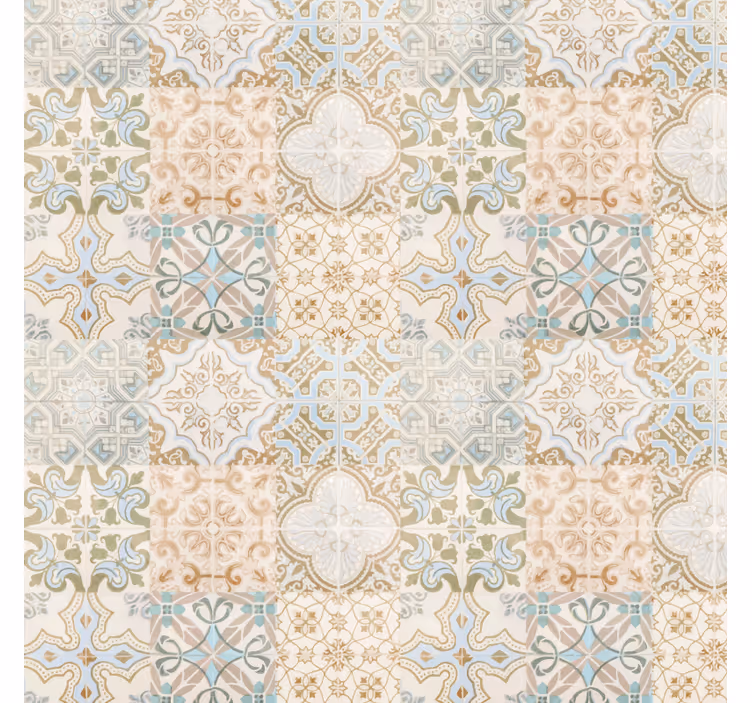 Rullegardin beige i gammel spansk stil - Tenstickers
