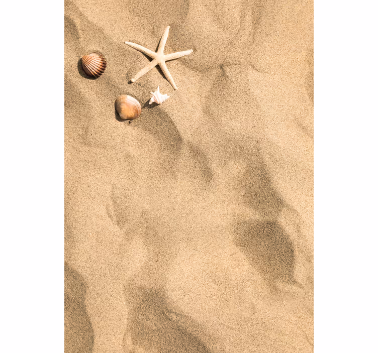 Rullegardin beige sommerstemning - Tenstickers