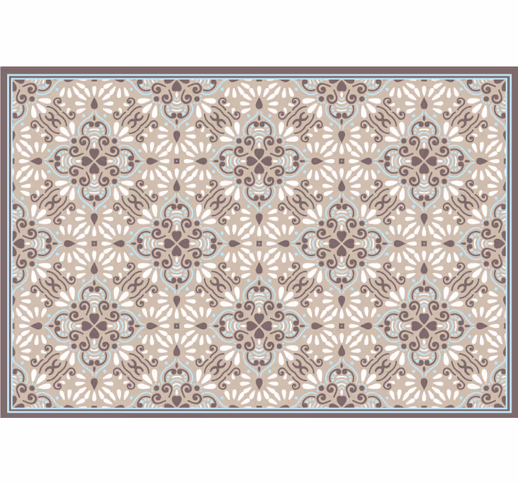Rullegardin beige hvit mosaikk - Tenstickers