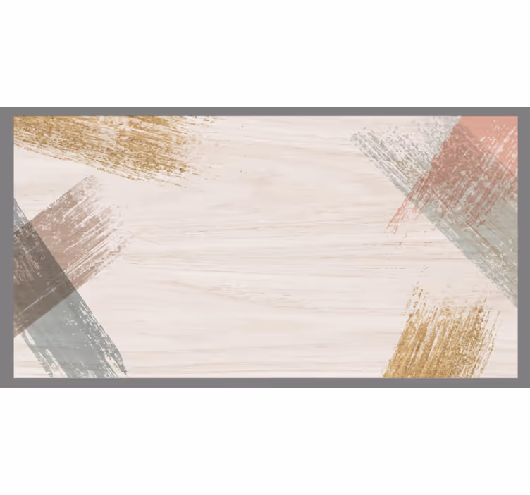 Woodblock rullegardin beige - Tenstickers