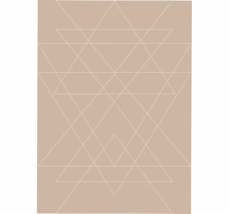 Rullegardin beige nordiske trekanter mosaikk - Tenstickers