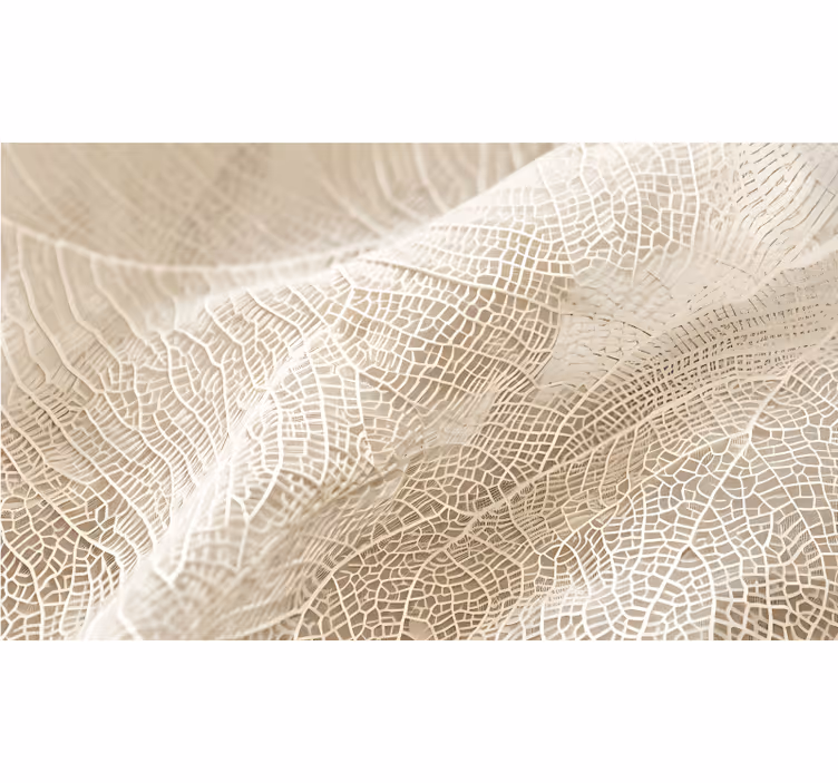 Rullegardin beige minimalistiske blader - Tenstickers