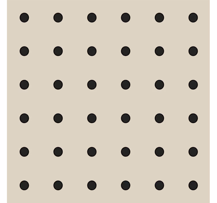 Rullegardin beige med prikkete mønster - Tenstickers