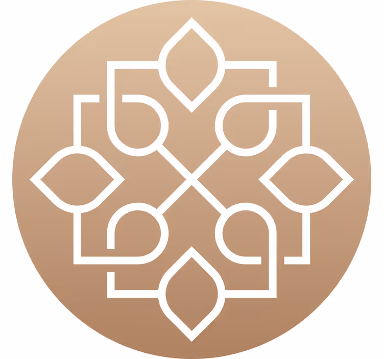 Rullegardin beige med enkle geometriske linjer - Tenstickers