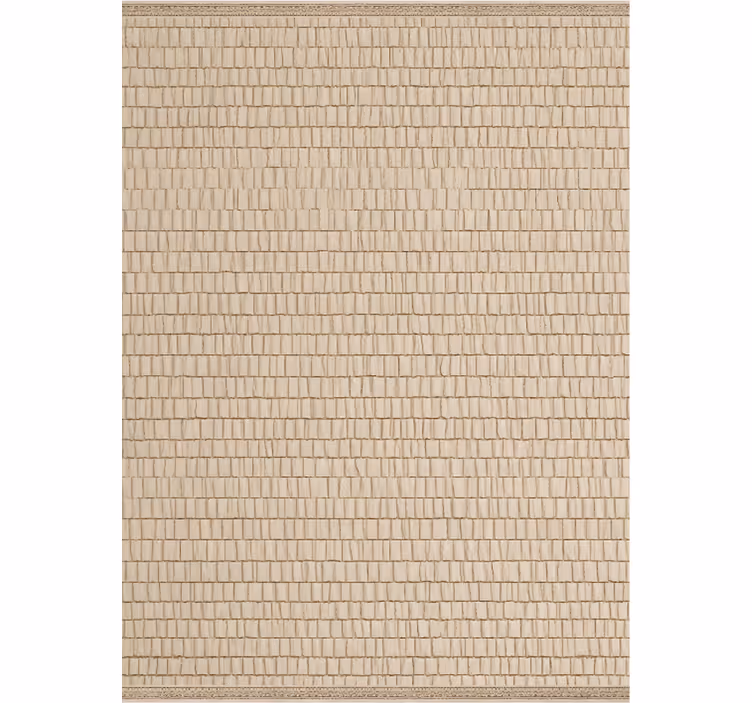 Rullegardin beige med vevd rattanstruktur - Tenstickers