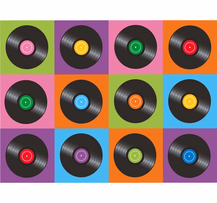 Rullegardin rom vinylplater til kjøkken - Tenstickers