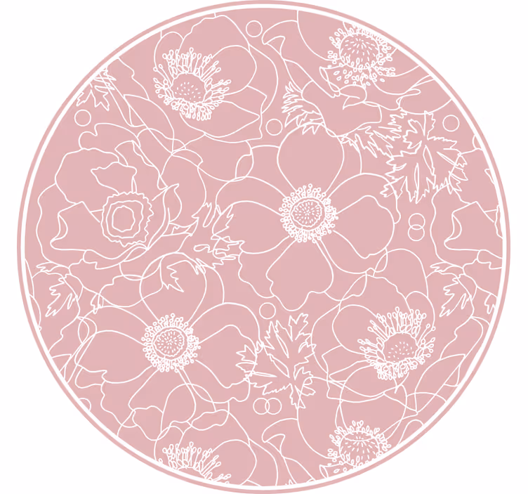 Rullegardin rom elegant rosa maleri - Tenstickers