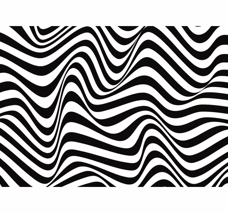 Rullegardin rom med organiske 3d-striper - Tenstickers