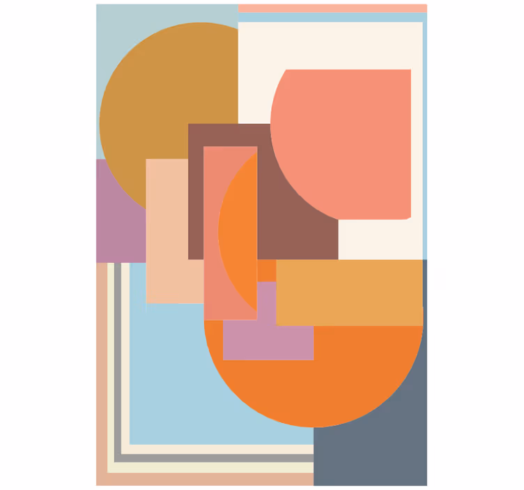 Rullegardin rom moderne geometrisk mosaikk - Tenstickers