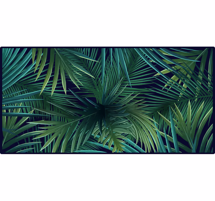 Rullegardin rom med intense monstera-blader - Tenstickers