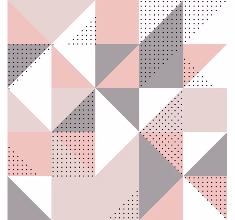 Rullegardin rom pastel nordiske trekanter - Tenstickers