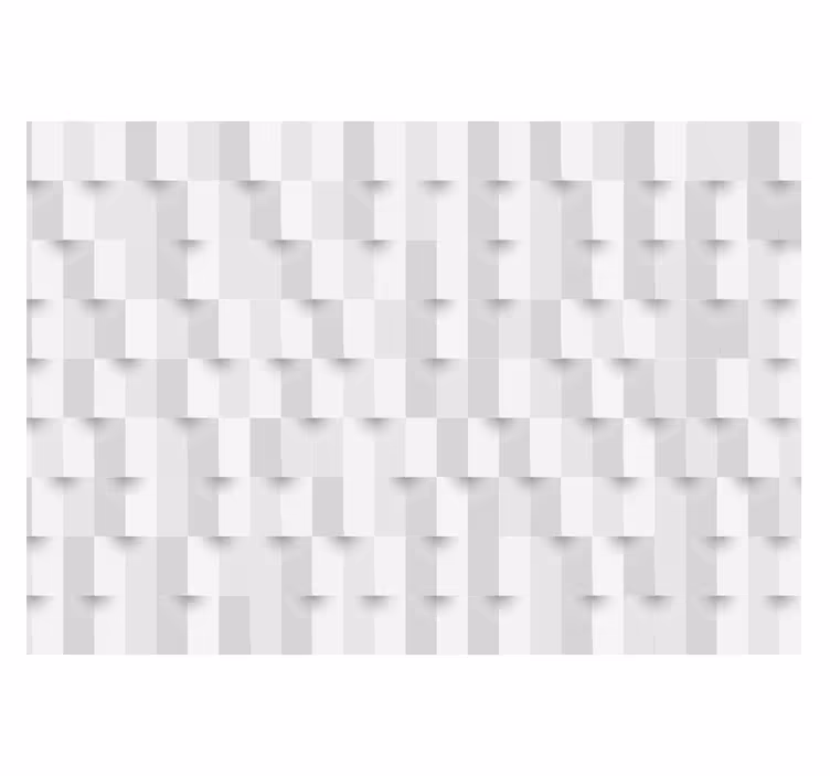 Hvit rullegardin geometrisk puslespill - Tenstickers
