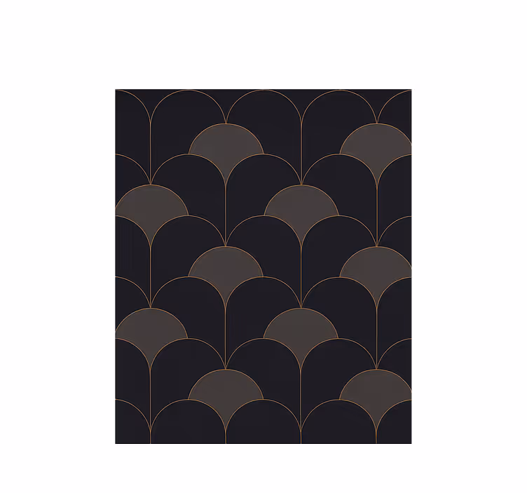 Rullegardin vintage 1920-talls buedesign - Tenstickers