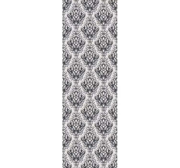 Rullegardin vintage med elegante botaniske former - Tenstickers