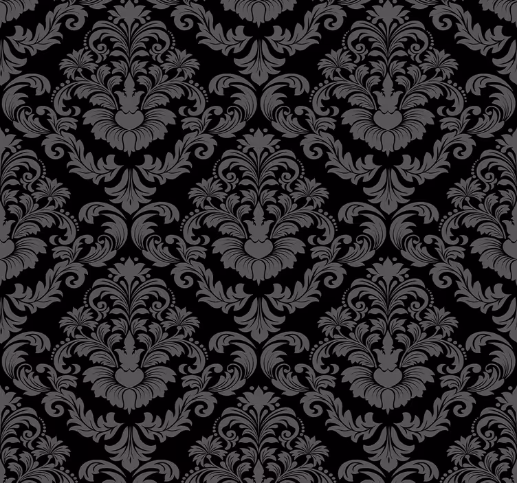 Rullegardin vintage luksuriøst blomsterdesign - Tenstickers