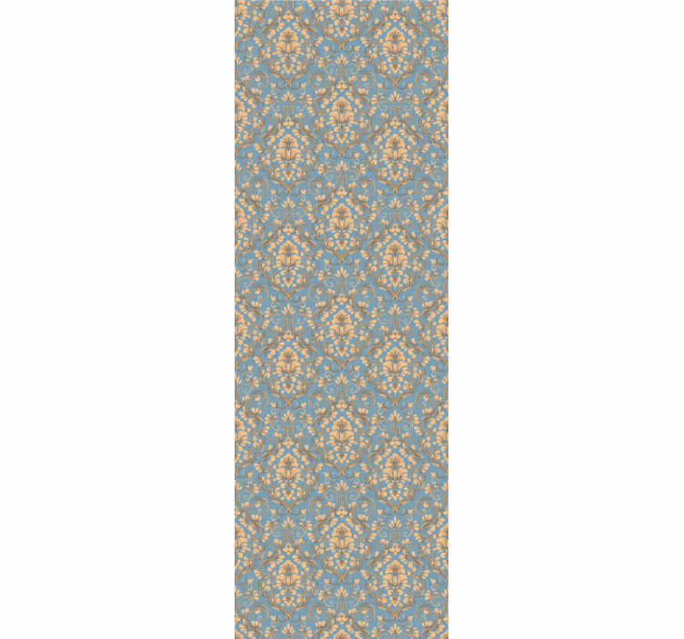 Rullegardin vintage med utsmykket blomsterdamask - Tenstickers