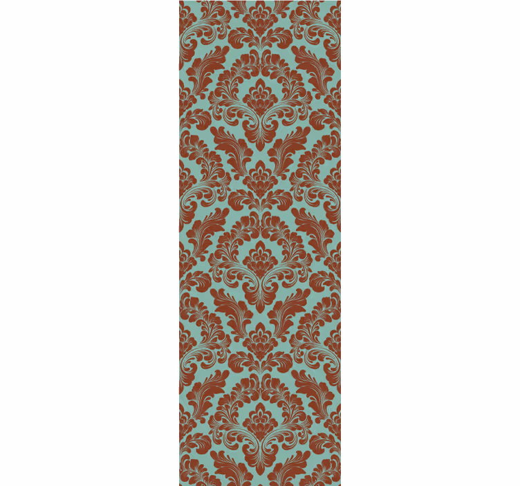 Rullegardin vintage med elegant damaskmønster - Tenstickers