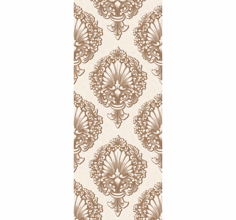 Rullegardin vintage med elegante skjellmønstre - Tenstickers