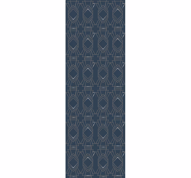 Rullegardin vintage art déco rombe - Tenstickers