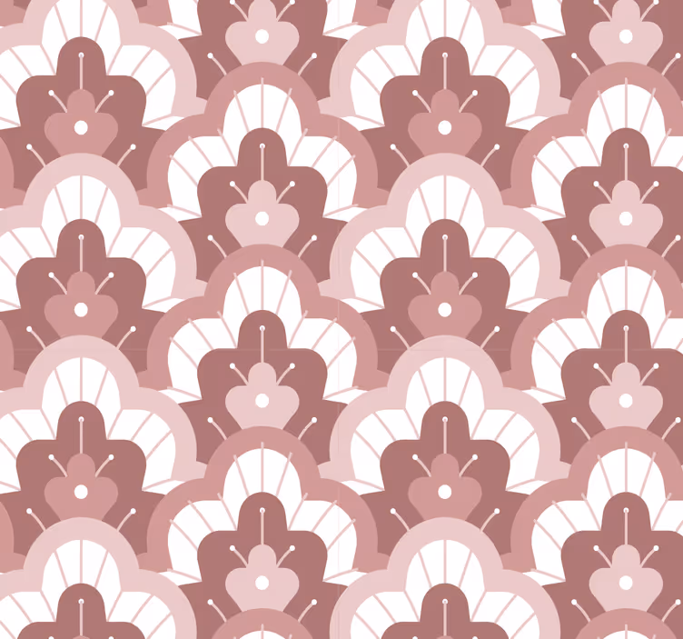 Rullegardin vintage rosa papir - Tenstickers