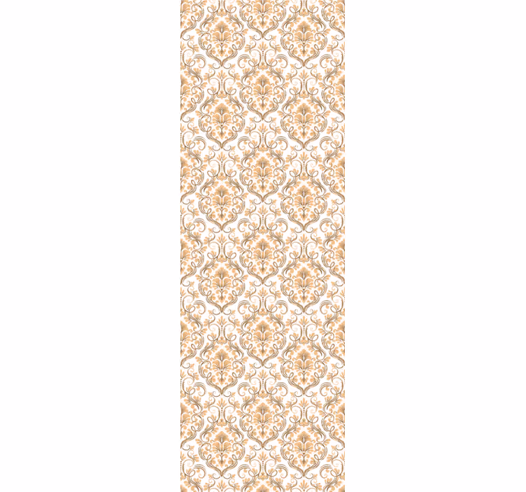 Rullegardin vintage hvit og gull mandala stil - Tenstickers