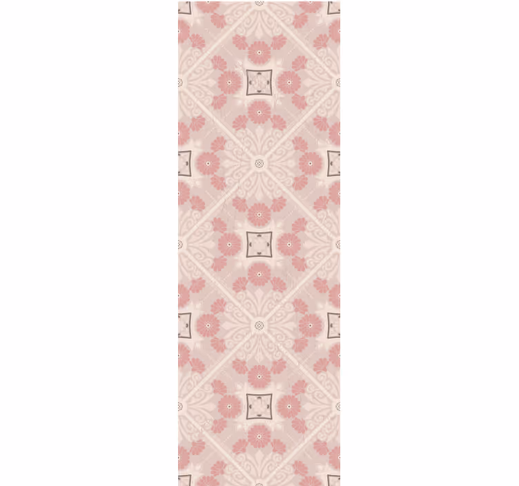 Rullegardin vintage pastell vintage stil mønster - Tenstickers