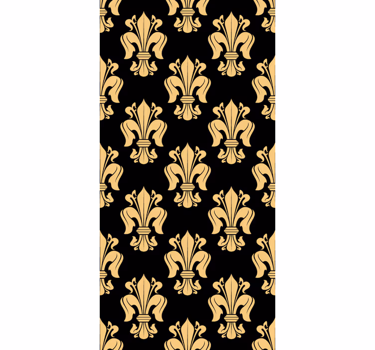 Fleur-de-lis rullegardin vintage - Tenstickers