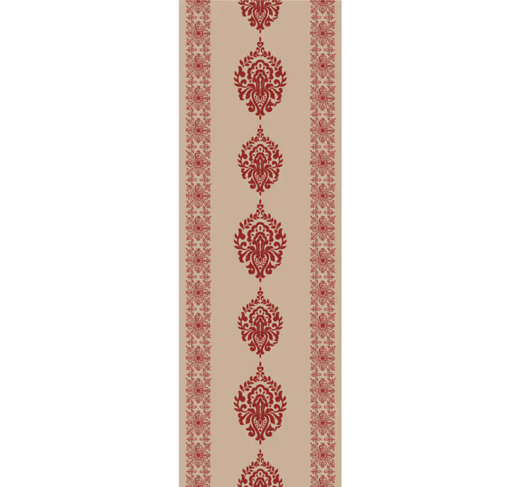 Rullegardin vintage fransk provinsiell beige blomsterdesign - Tenstickers