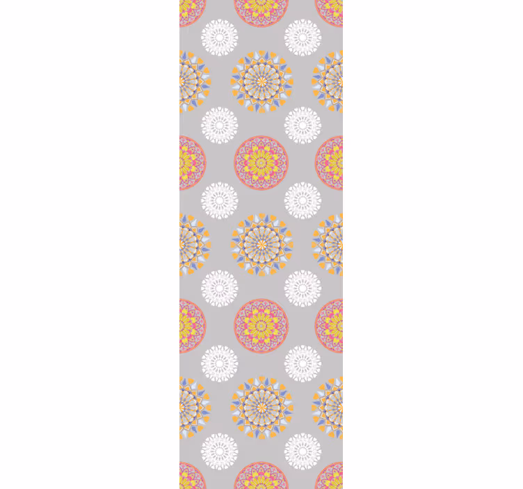 Rullegardin vintage lyse mandala sirkler - Tenstickers