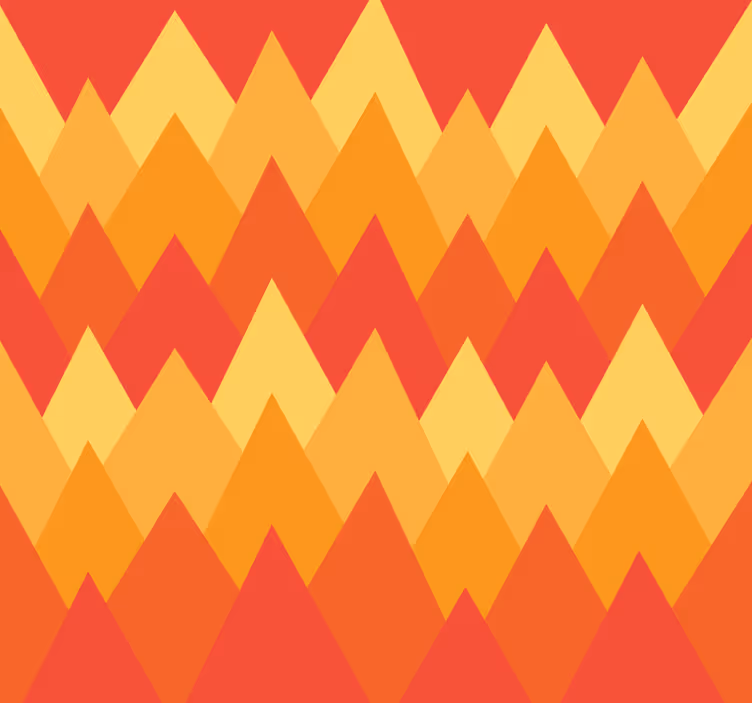 Rullegardin vintage geometriske abstrakte fjell - Tenstickers