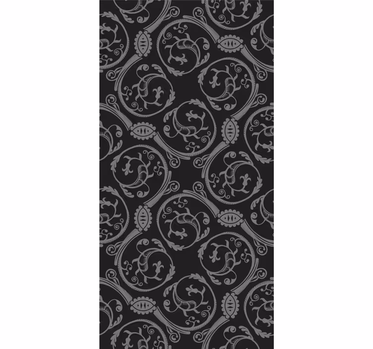 Rullegardin vintage med gotiske motiver - Tenstickers