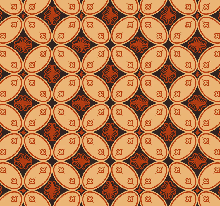 Rullegardin vintage med retro motiver - Tenstickers