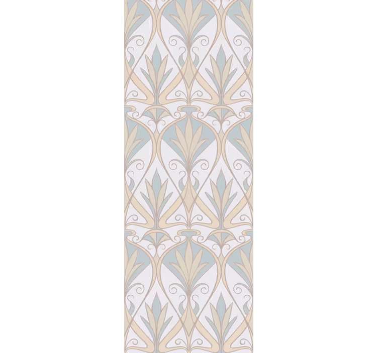 Rullegardin vintage botanisk retro blomstermønster - Tenstickers